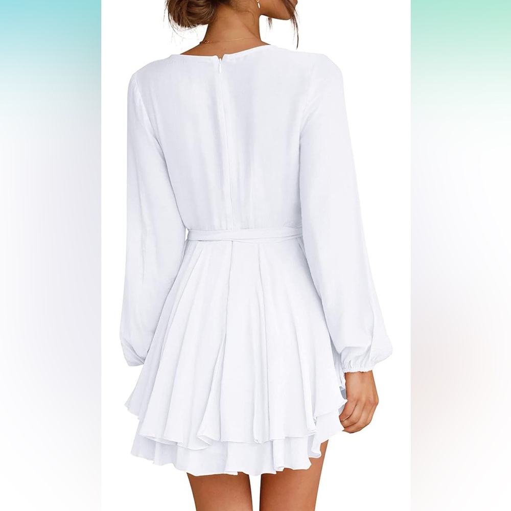 Cosonen Long Sleeve V-Neck Dress - Never Worn - Picture 5 of 12